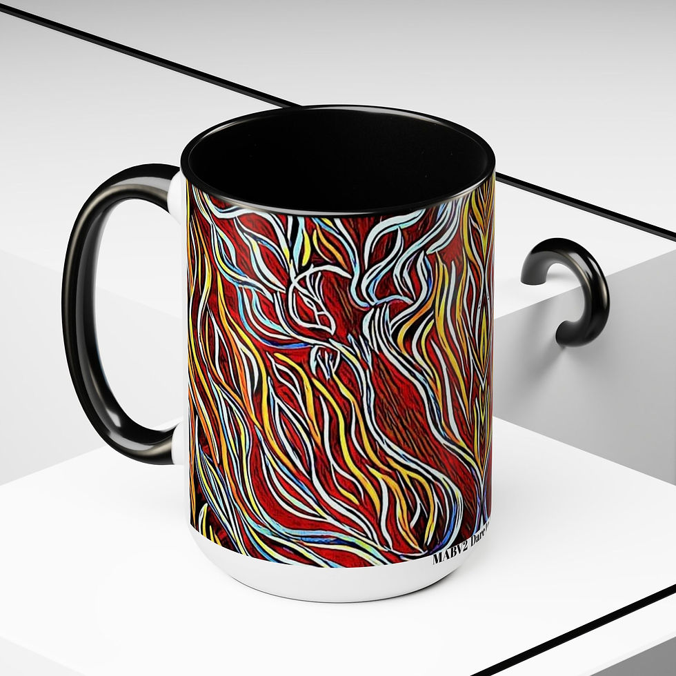 Thumbnail: Two-Tone Coffee Mugs, 15oz