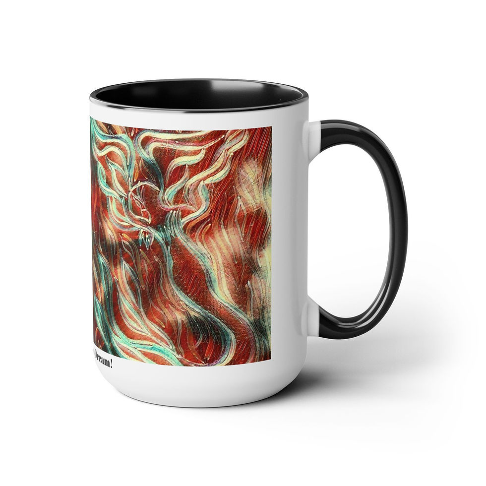 Thumbnail: Two-Tone Coffee Mugs, 15oz