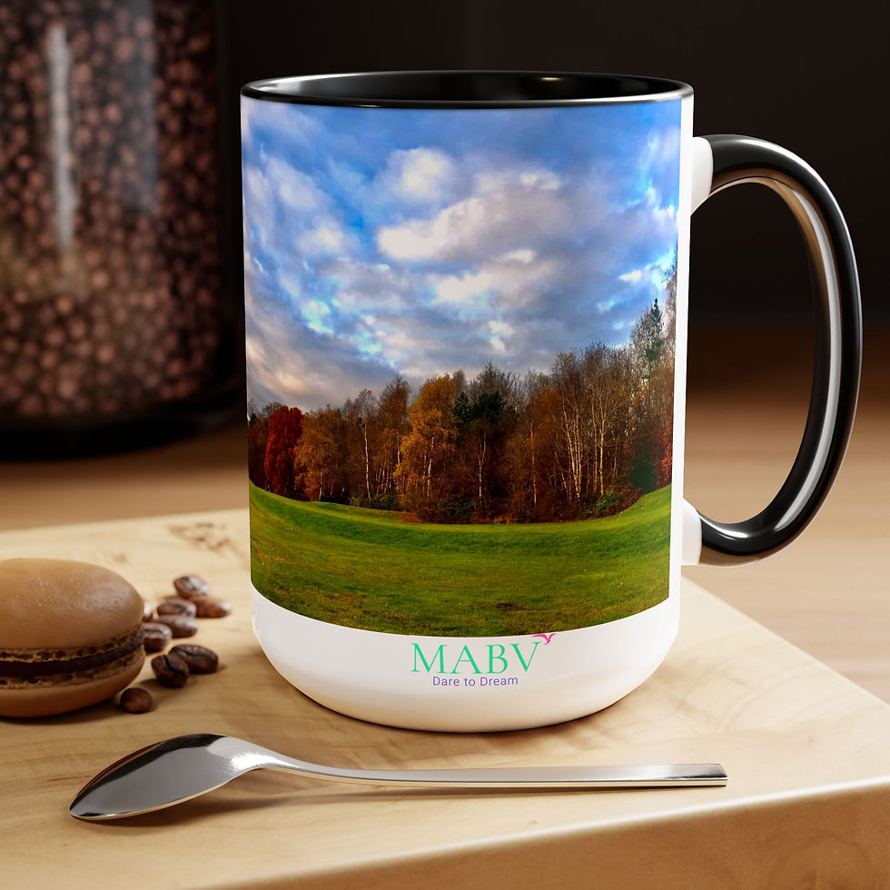 Thumbnail: Two-Tone Coffee Mugs, 15oz