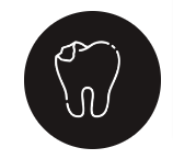 Icon of a tooth decay