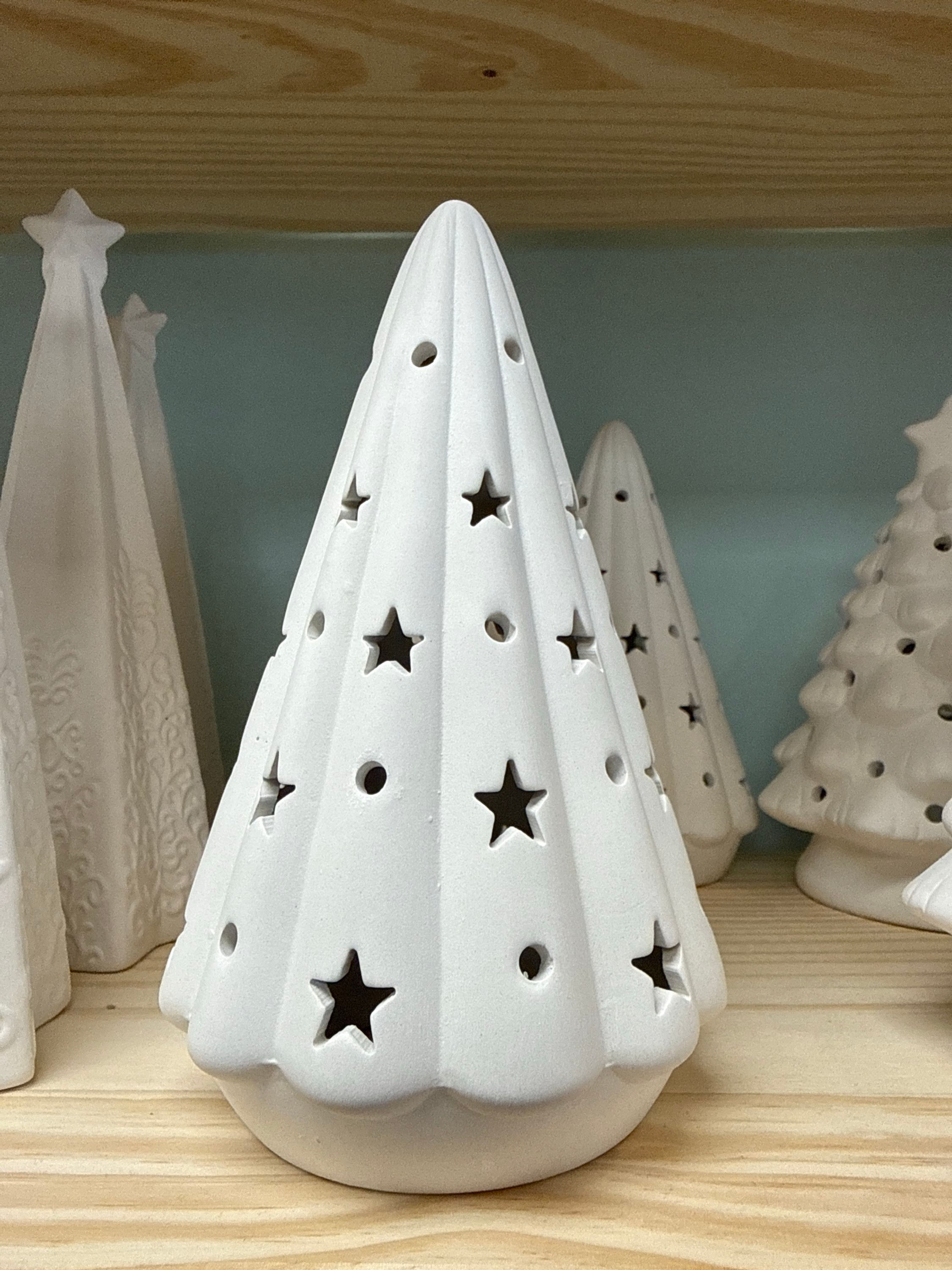 PYOP Christmas tree with stars and hole
