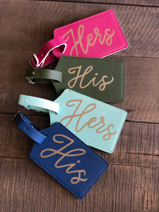 His & Hers Luggage Tags