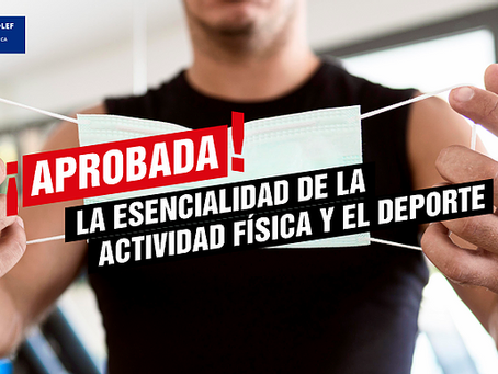 La actividad física y el deporte declarados actividad esencial por el Congreso tras la crisis Covid
