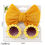 Thumbnail: Daisy Sunglasses Set With Matching Bow For Kids