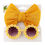 Thumbnail: Daisy Sunglasses Set With Matching Bow For Kids