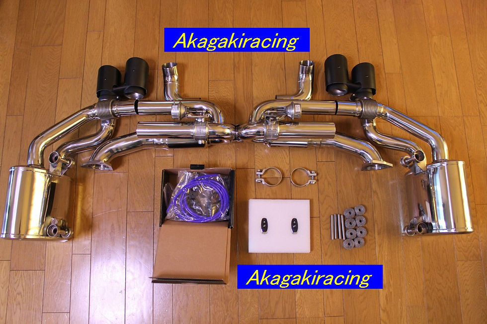 ポルシェ991 可変バルブエキゾーストシムテム(カーボンマフラーカッター付)