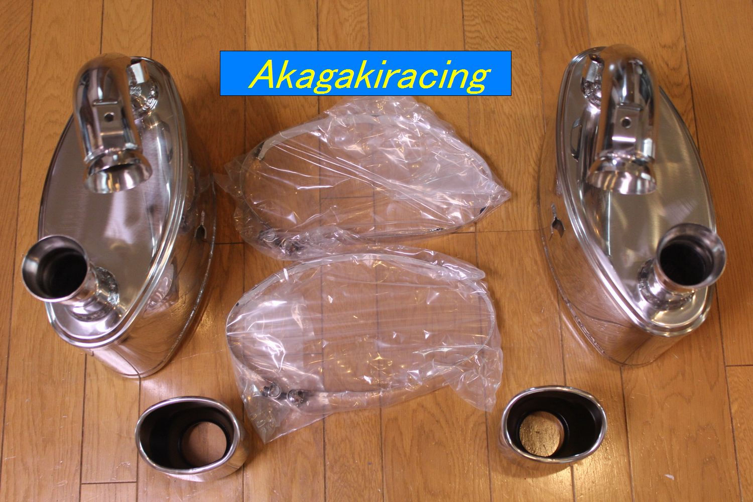 ポルシェ993カレラ系ストリートマフラー&テールエンドセット