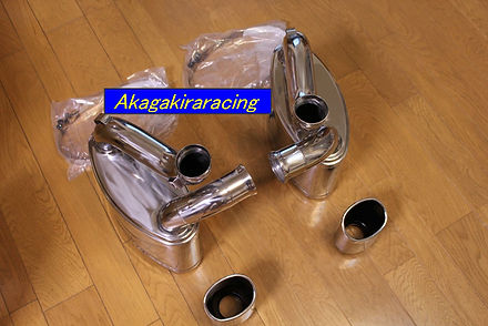 ポルシェ993ターボ ストリートステンレス製マフラー | akagakiracing