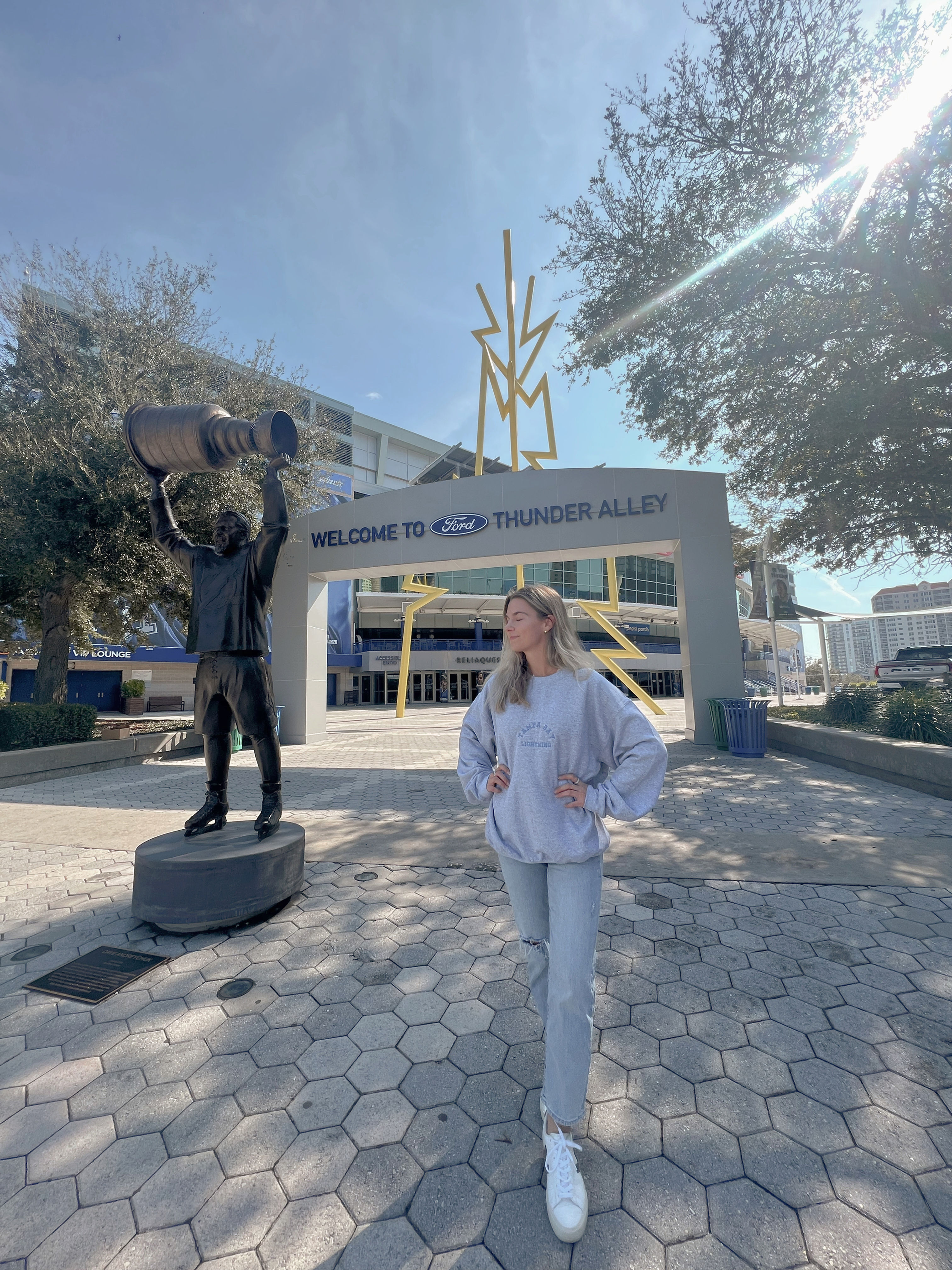 Tampa Bay Lightning Embroidered Crewneck