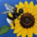 Bee with Sunflower