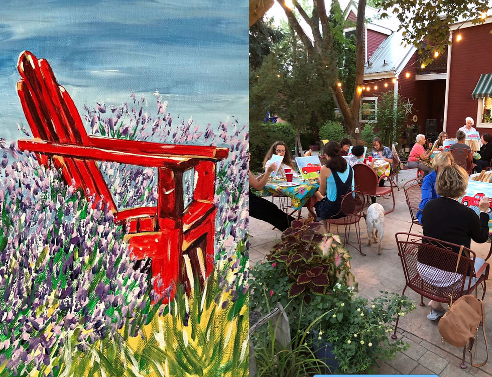 Thumbnail: Final Red Chair Lavender Paint Party
