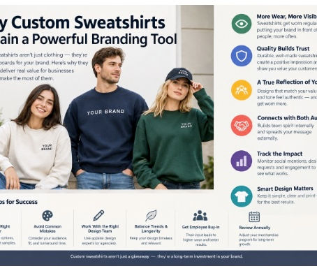 Why Custom Sweatshirts Remain a Powerful Branding Tool