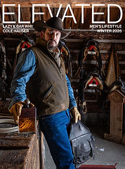 Elevated Men's Lifestyle Magazine Lazy K Bar Whiskey Cole Hauser