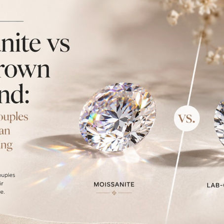 Moissanite vs Lab-Grown Diamond: What Young Couples Really Value in an Engagement Ring