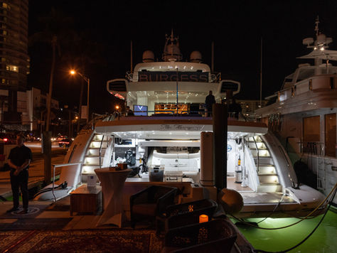 Miami Superyacht Soirée Aboard Miss Moneypenny V With Vontobel, Axiom Space, Burgess Yachts, Rebecca