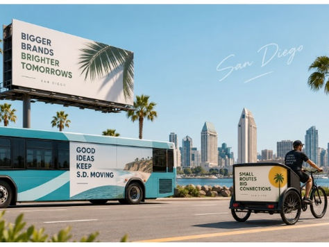 Out-of-Home Advertising Compared: Pedicabs vs. Billboards vs. Transit Ads in San Diego