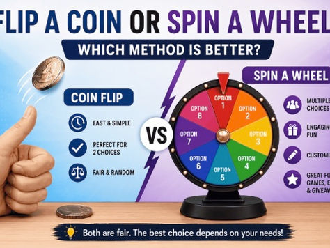 Flip a Coin or Spin a Wheel Which Method Is Better