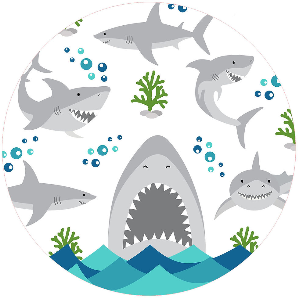 Sharks swimming underwater scene