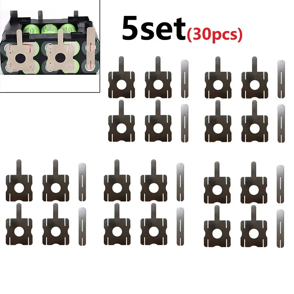 Thumbnail: 30pcs Spots Welding Nickel Plates 5Set Battery Plating Nickle Sheet For Nickel P