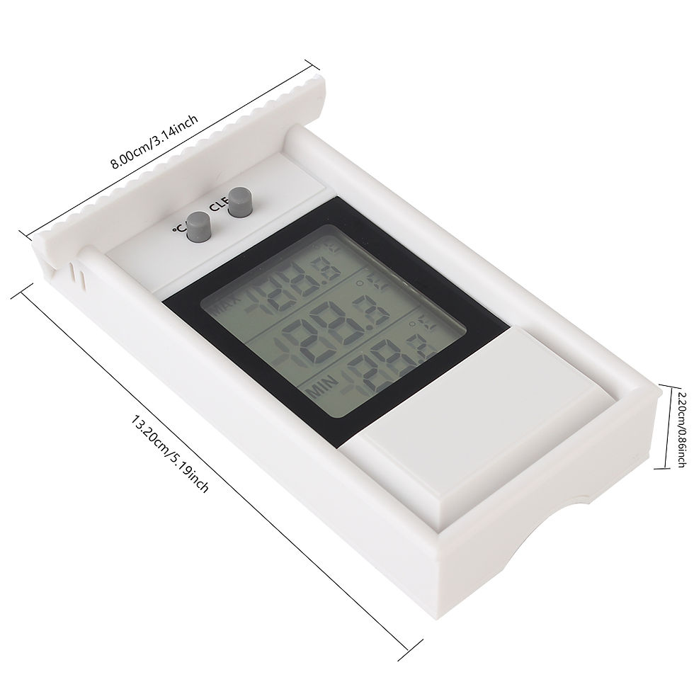 Thumbnail: Digital Display Screen for Home Garden Greenhouse Gauge Weather Sensor Max Min L