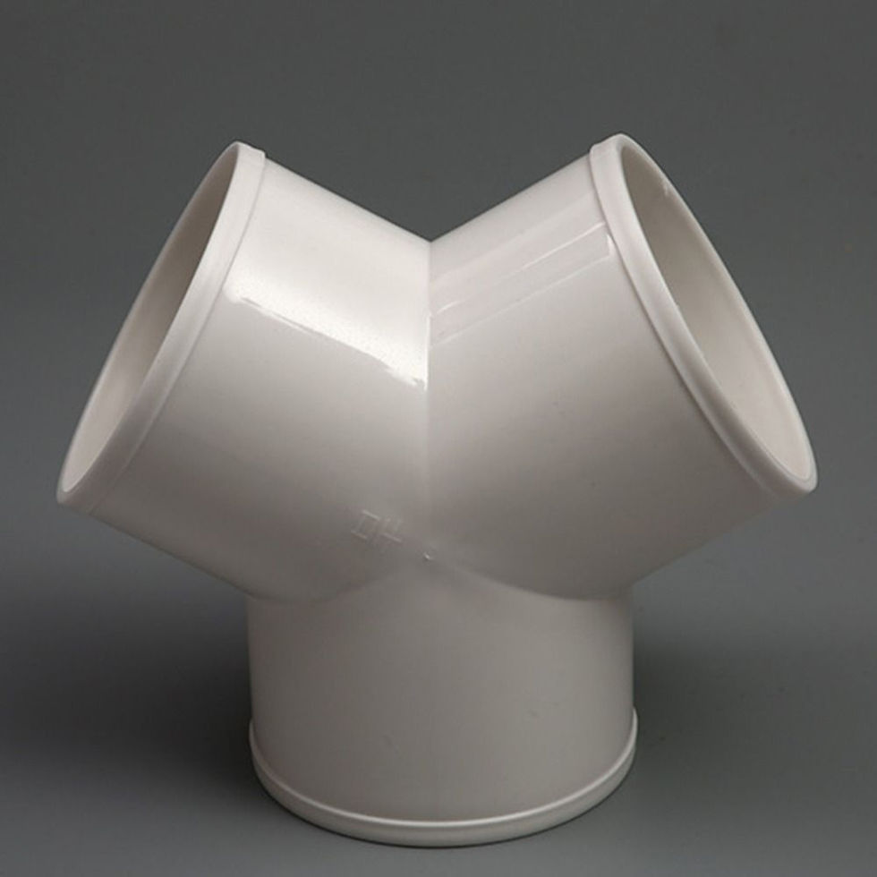 Thumbnail: 100/150/200mm Ducting T/Y Duct Connector Quick Ventilation Tube Joint Coupler 3 
