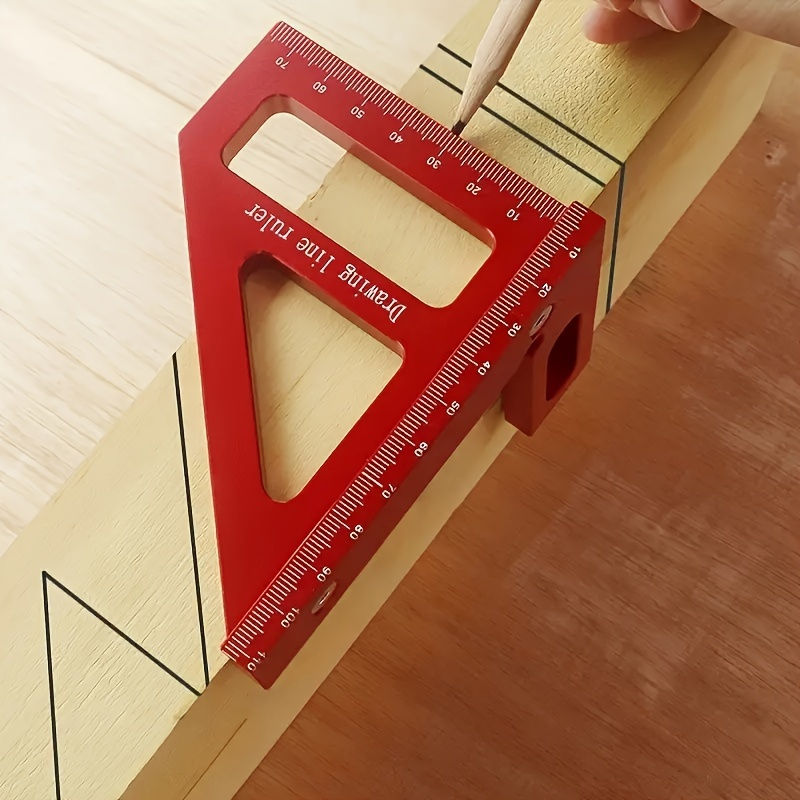 Thumbnail: Ergonomic 3D Multi-Angle Measuring Ruler - Woodworking Square With Ultra-Fine Ti