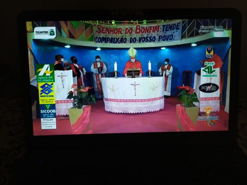 Missa campal no Distrito de Bonfim, Natividade, foi substituída por transmissão ao vivo - Adetuc/Governo do Tocantins