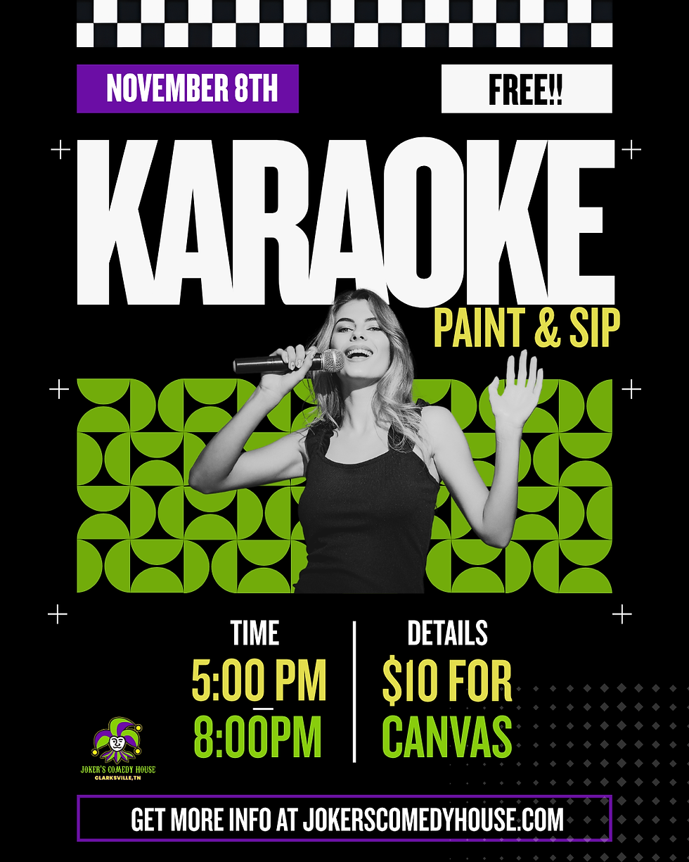 "Karaoke" Paint and Sip (Every Second Sunday)
