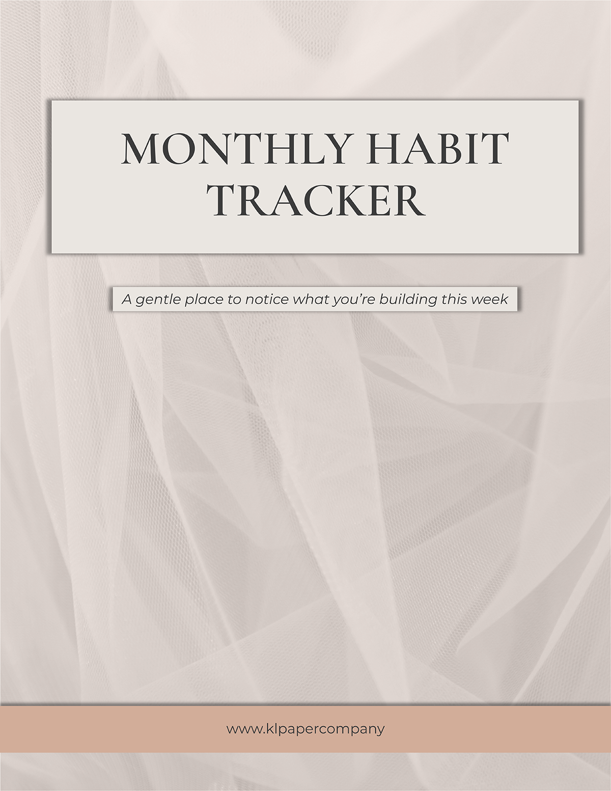 Monthly Habit Tracker