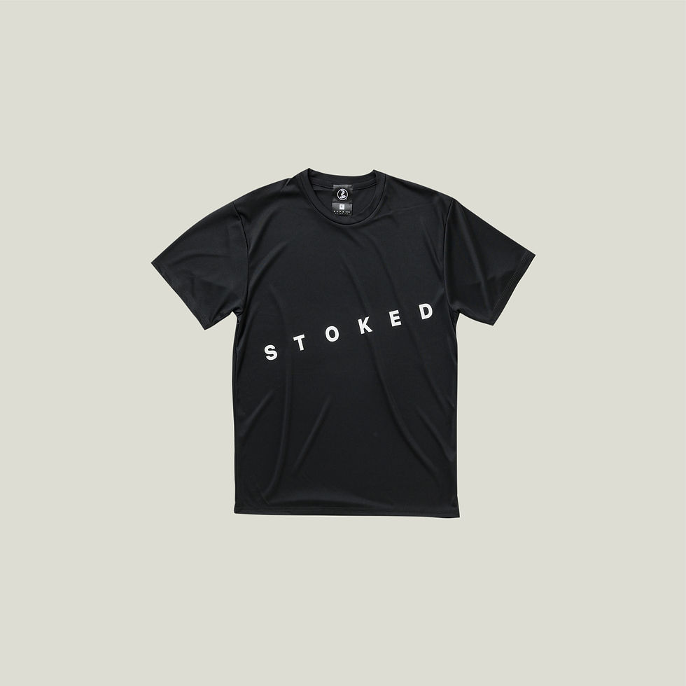 サムネイル： SAPERA wetsuits "STOKED ストーク” graphic  Dry Surf Tee Shirts