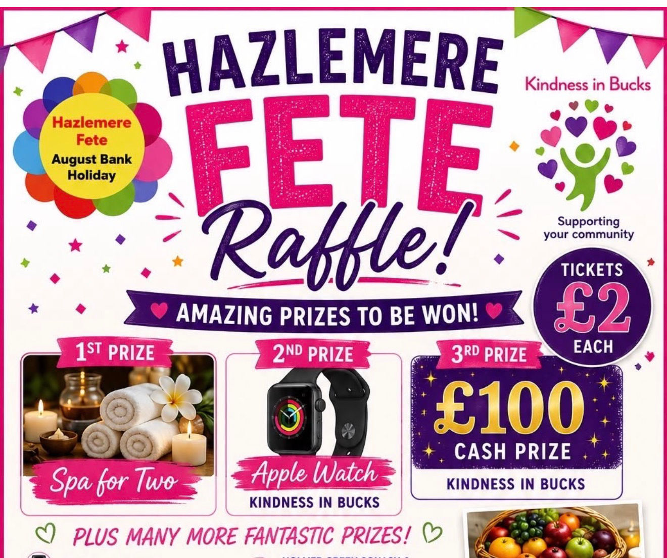 Raffle Tickets x5 - Hazlemere Fete