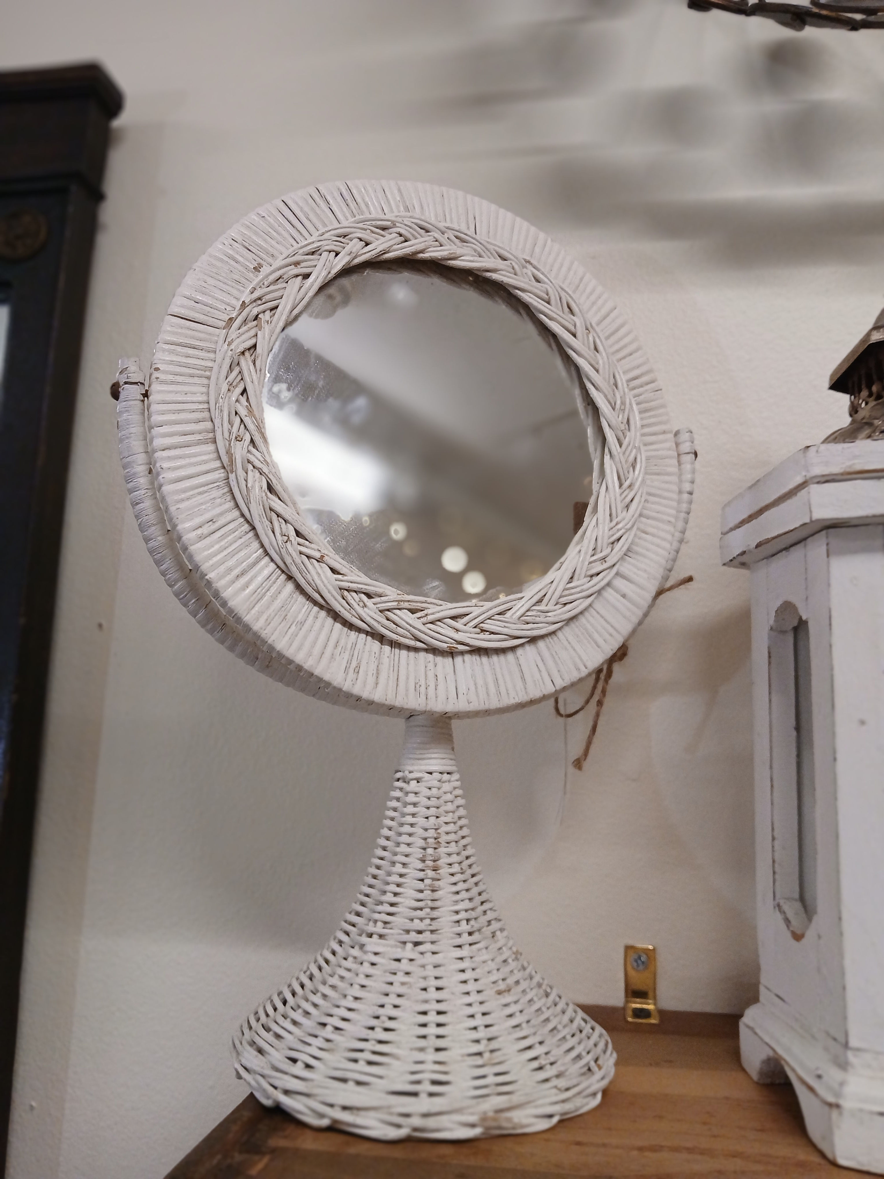 Wicker Mirror