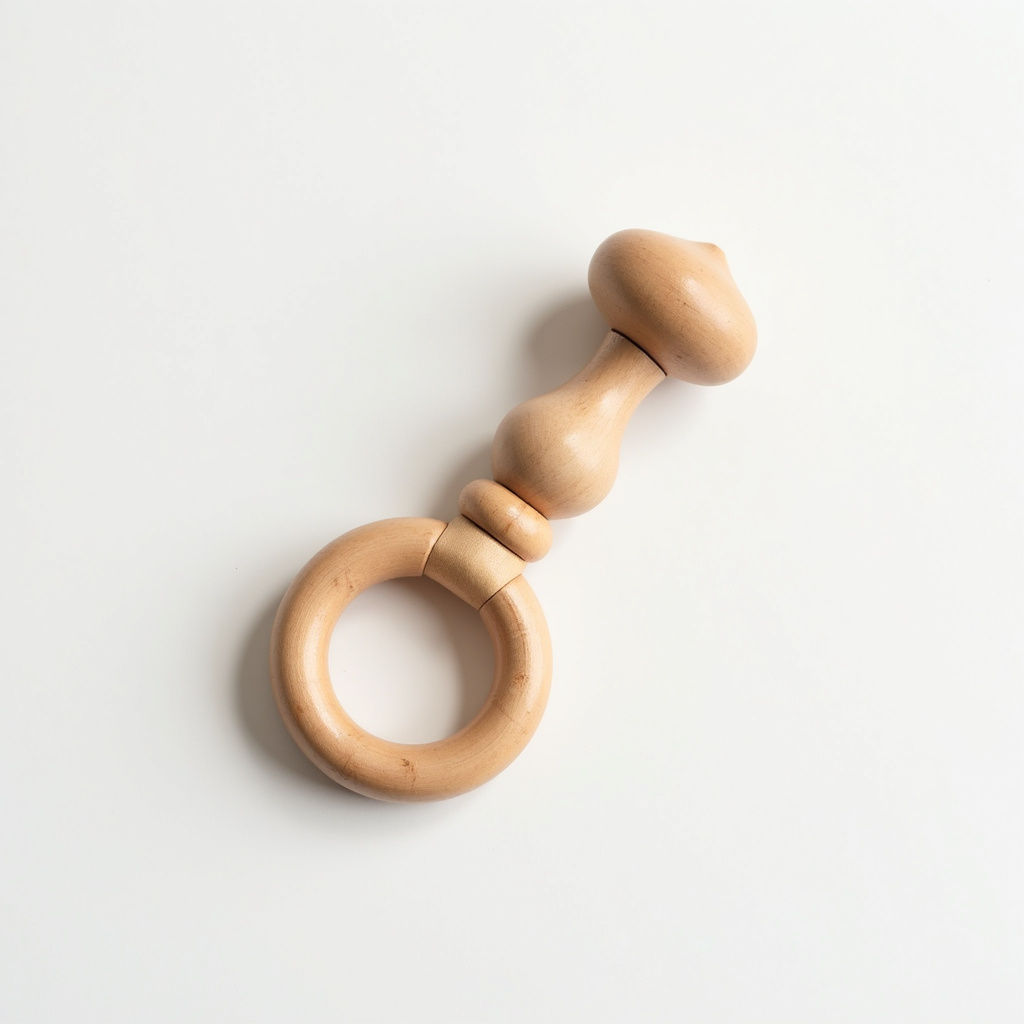 Handmade Wooden Rattle