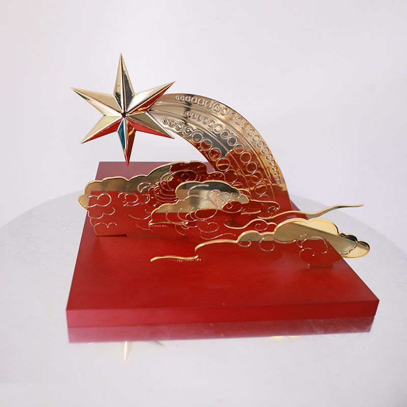 Thumbnail: Customized content laser engraving star acrylic tabletop display ornaments