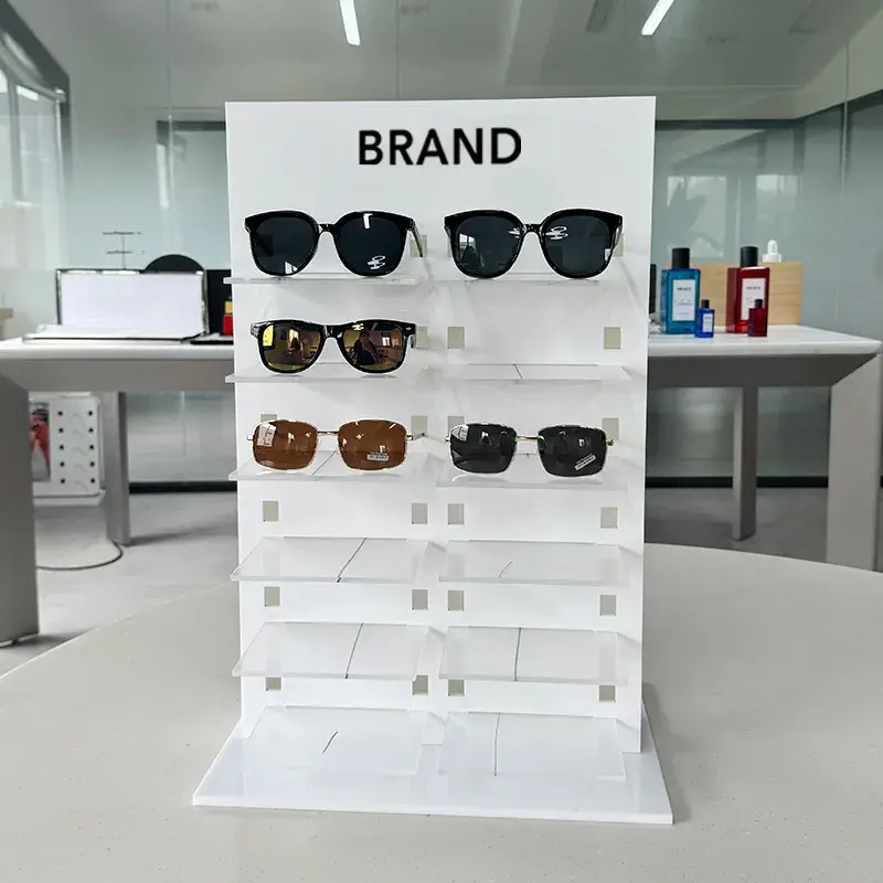 Thumbnail: Flat Pack Double Sided Acrylic Eyewear Display Stand Custom Glasses Display