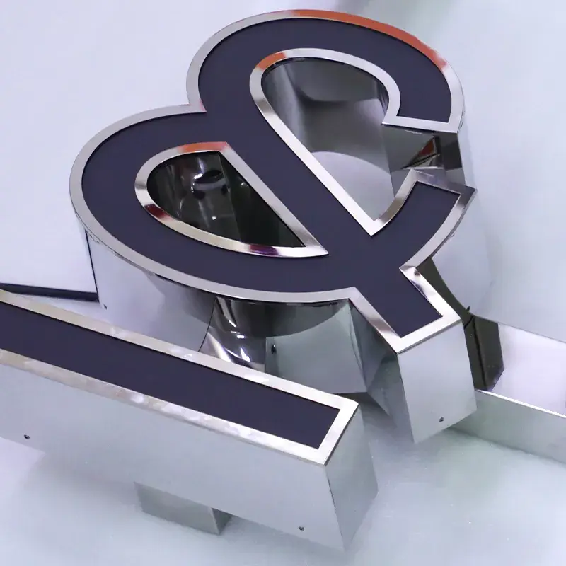 Thumbnail: Outdoor 3D LED Metal Channel Letters | Front-Lit Trim Cap Sign for Business Sign