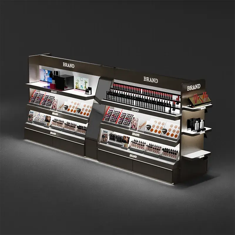 Thumbnail: Cosmetic Product Gondola Display Makeup Display Holder Skincare Storage Cabinet