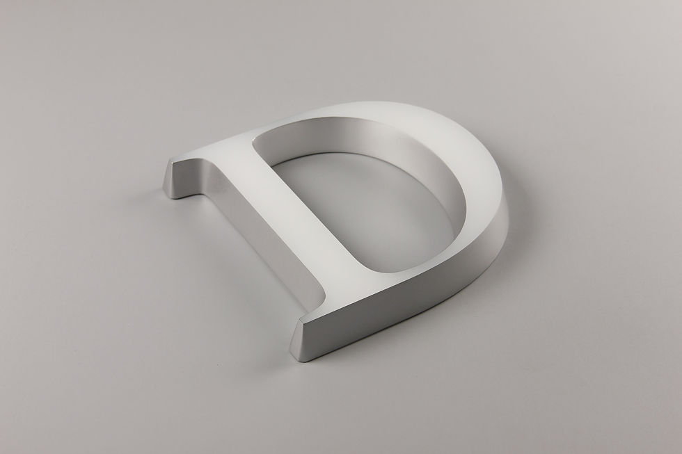 Miniatura: Yijiao Illuminaited Acrylic Letter with Bevel Edge Mini Acrylic Letter Structure