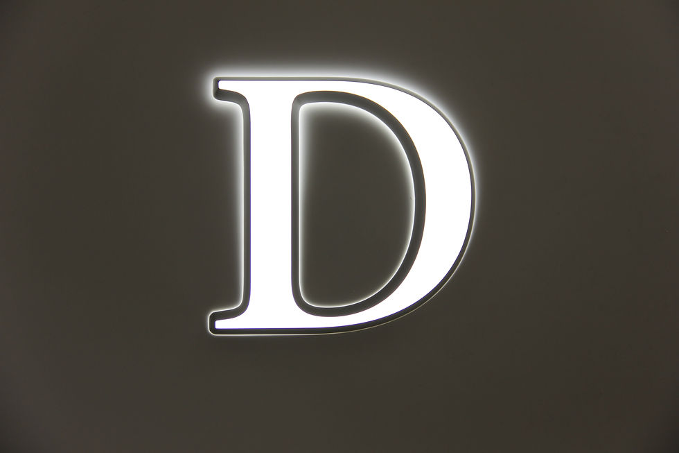 Miniatura: Yijiao Illuminaited Acrylic Letter with Bevel Edge Mini Acrylic Letter Effect