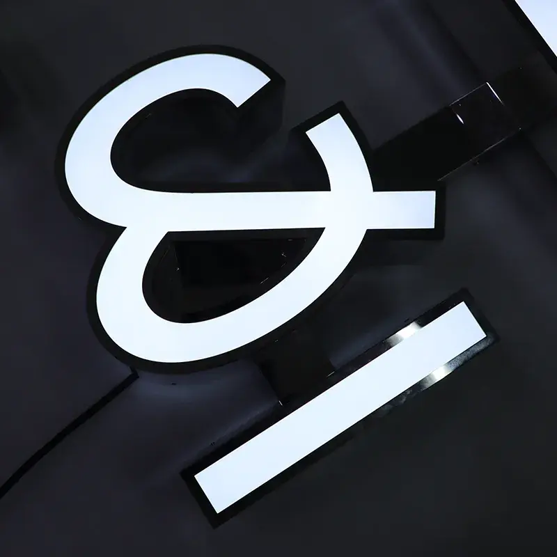 Miniature : Outdoor 3D LED Metal Channel Letters | Front-Lit Trim Cap Sign for Business Sign