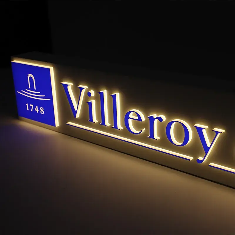 Miniature : Frameless Fabric Light Box | Edge-lit Profile Light Box with Frame