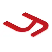 YJ-N101 custom flat cut thin acrylic letter in red, featuring a sleek and lightweight profile for interior wall signage.