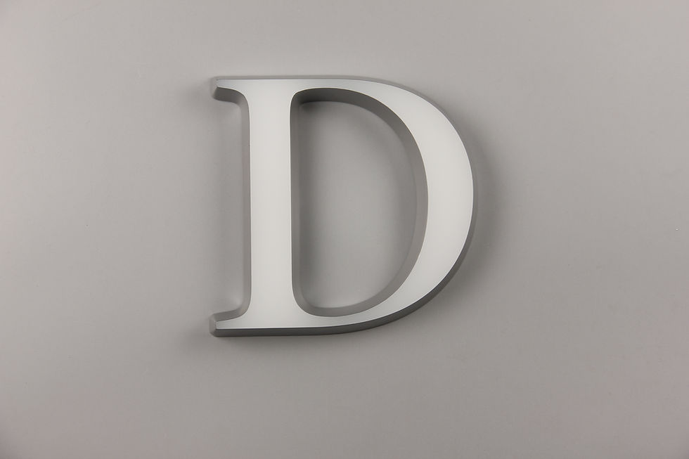 Miniatura: Yijiao Illuminaited Acrylic Letter with Bevel Edge Mini Acrylic Letter Effect