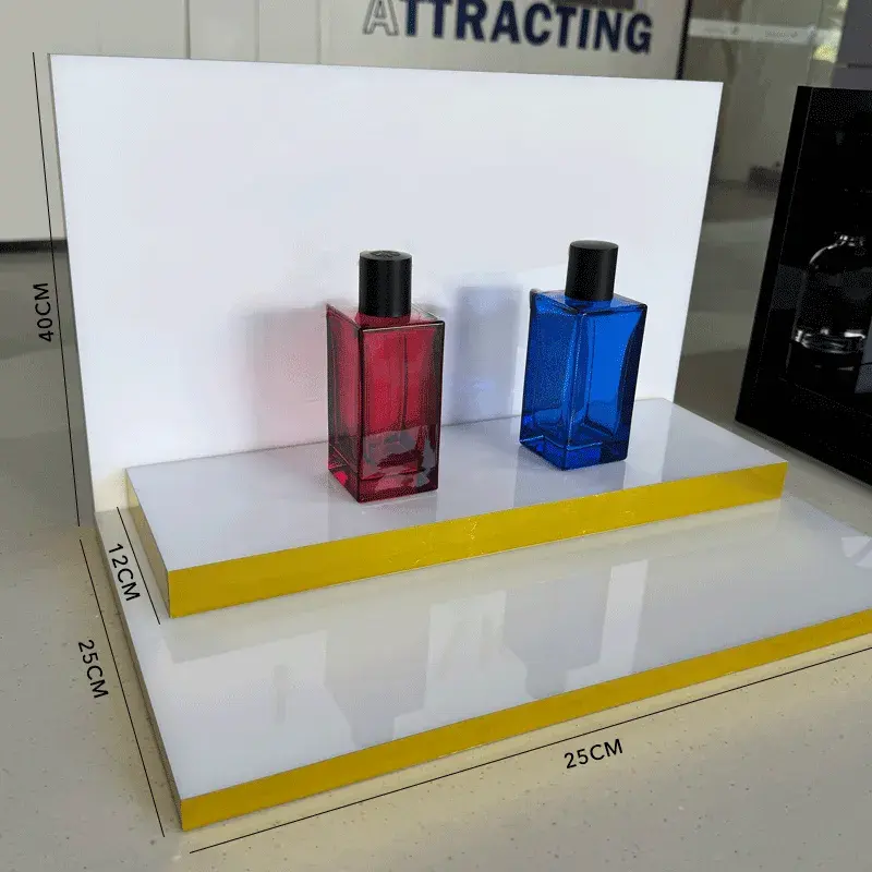 Thumbnail: highly customizable acrylic display rack designed for cosmetic perfume skincare