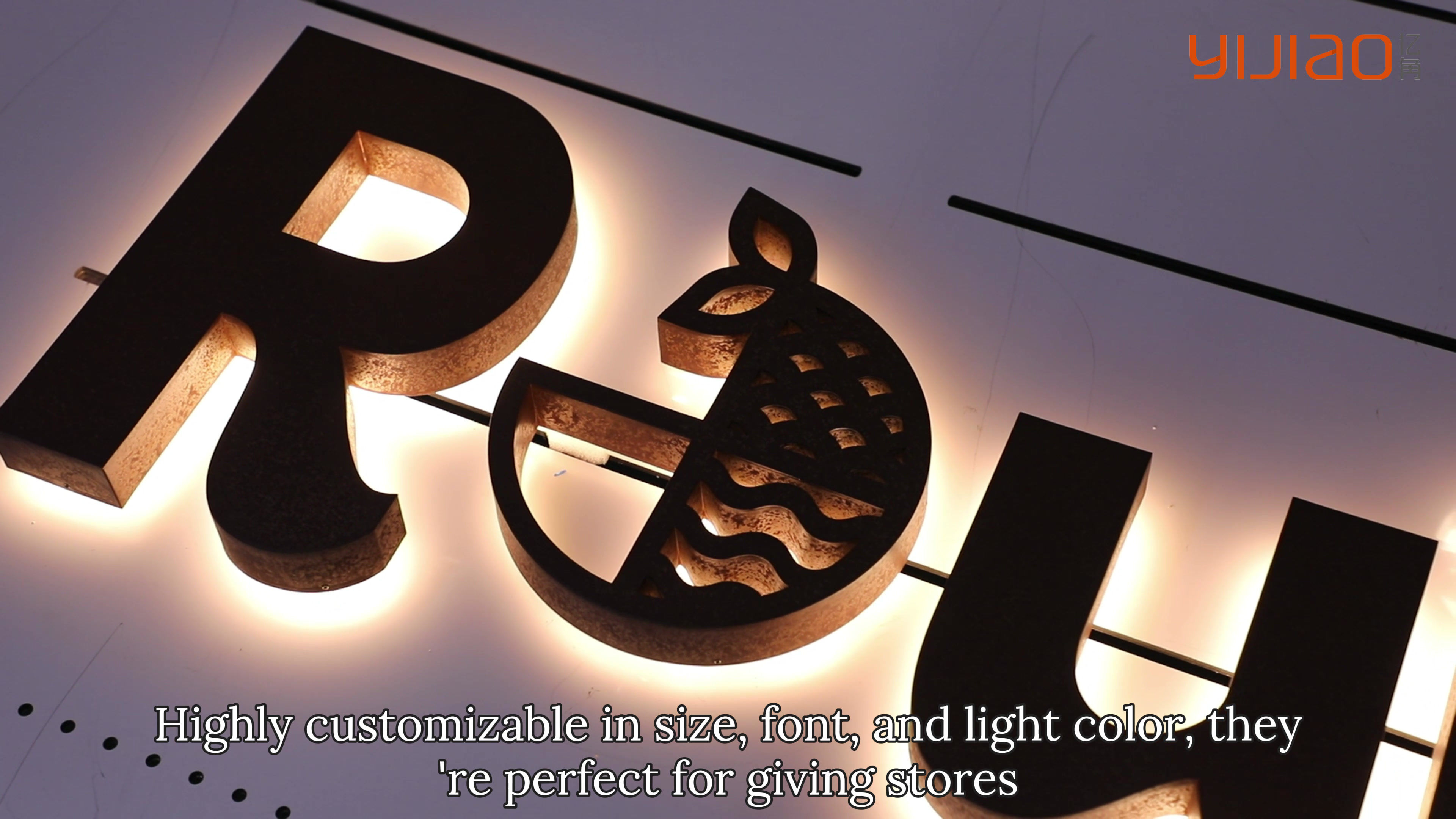 Waterproof Backlit Metal Channel Letters | Halo Lit LED Signage