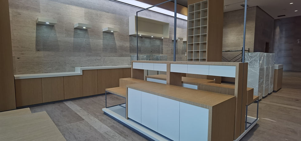 Thumbnail: Museum fixtures shop rack products display shelving