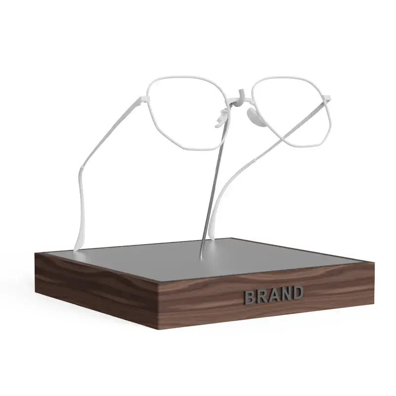 Thumbnail: Wood Sunglasses Display Stand for Sale Metal Wire Frame Hanger Hook Display Tray