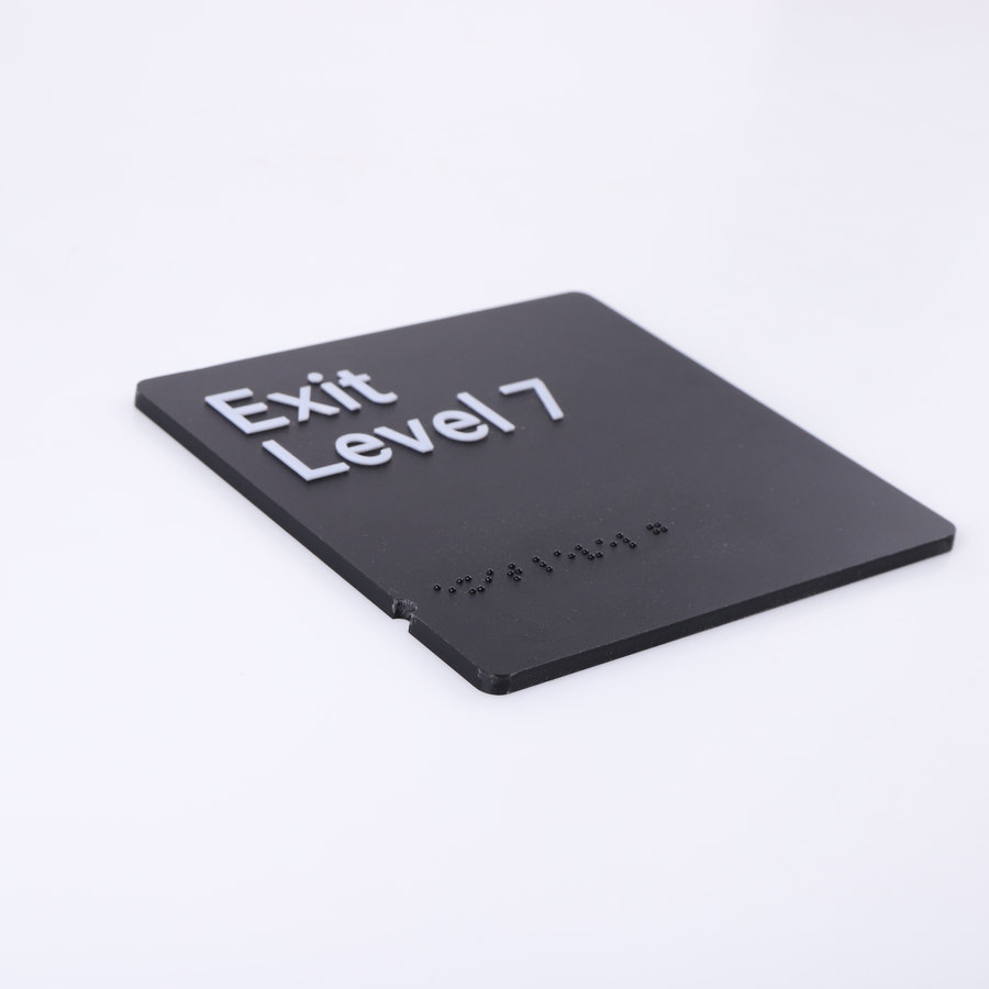 Farvede Akryl Braille Skilte - Restauranter