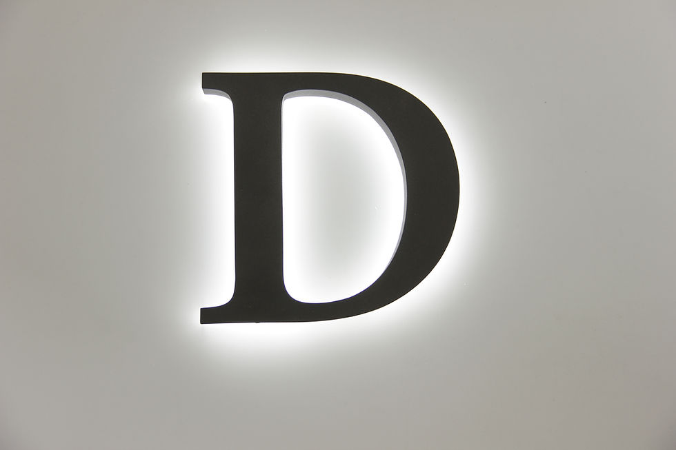 Miniatura: Yijiao Painting Metal Back Lit Letter Waterproof Halo Lit Channel Letter Effect
