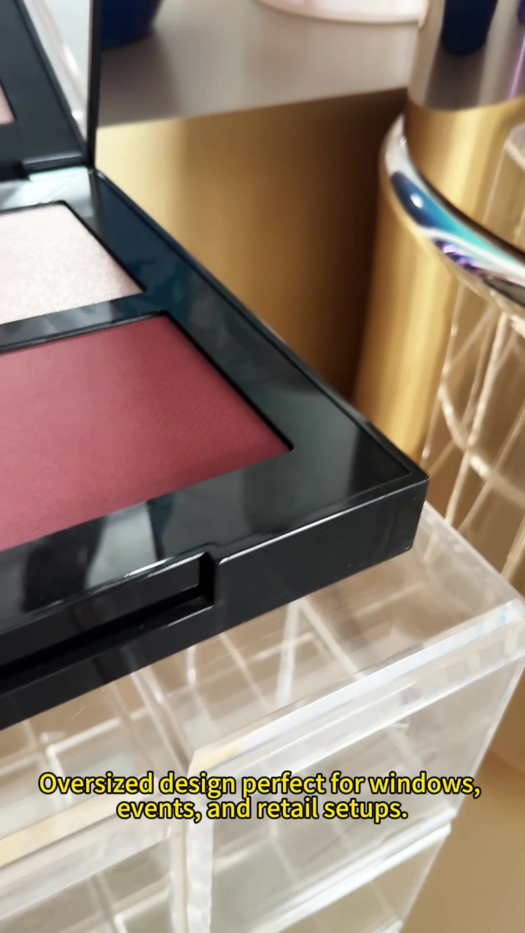 Eyeshadow Advertising Display Prop Custom Makeup Store Display Factice